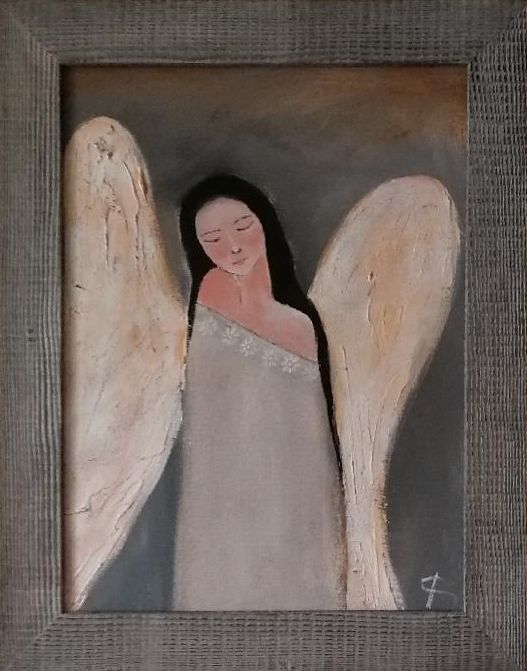 Něžný anděl - šedá